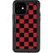Red and Black Checkerboard iPhone 12 Waterproof Case