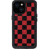 Red and Black Checkerboard iPhone 13 Mini Waterproof Case