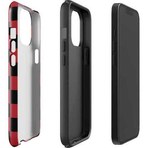 Red and Black Checkerboard iPhone 13 Pro Max Impact Case