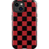 Red and Black Checkerboard iPhone 14 Plus Impact Case