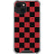 Red and Black Checkerboard iPhone 14 Plus Clear Case