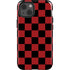 Red and Black Checkerboard iPhone 15 Impact Case