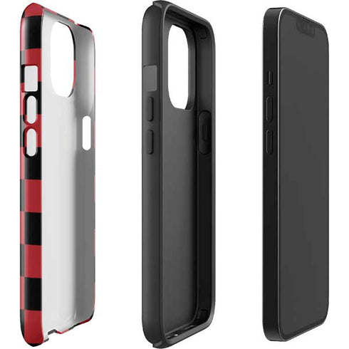 Red and Black Checkerboard iPhone 14 Impact Case