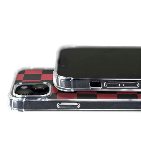 Red and Black Checkerboard iPhone 15 Plus MagSafe Case