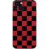 Red and Black Checkerboard iPhone 14 Plus Skin