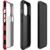 Red and Black Checkerboard iPhone 15 Pro Impact Case
