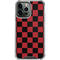 Red and Black Checkerboard iPhone 15 Pro Max Clear Case