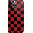 Red and Black Checkerboard iPhone 14 Pro Skin