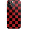 Red and Black Checkerboard iPhone 15 Pro Skin