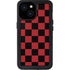 Red and Black Checkerboard iPhone 15 Waterproof Case