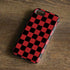 Red and Black Checkerboard iPhone 7 Pro Case