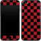 Red and Black Checkerboard iPhone 7 Skin