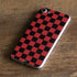 Red and Black Checkerboard iPhone 7 Skin