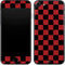Red and Black Checkerboard iPhone 8 Skin