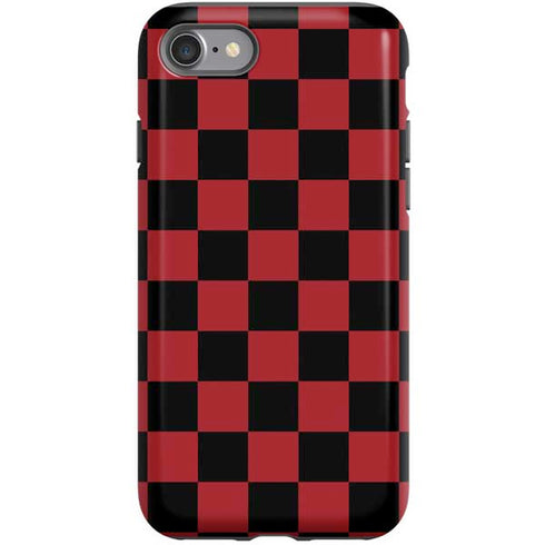 Red and Black Checkerboard iPhone SE (2nd & 3rd Gen) Pro Case
