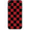 Red and Black Checkerboard iPhone X Skin