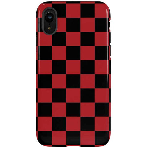 Red and Black Checkerboard iPhone XR Pro Case