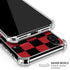 Red and Black Checkerboard iPhone XS Max Clear Case
