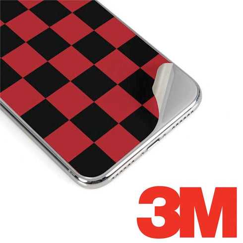 Red and Black Checkerboard iPhone XS Max Skin