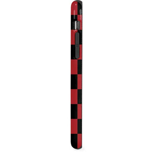 Red and Black Checkerboard iPhone XS Pro Case