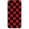 Red and Black Checkerboard iPhone XS Skin