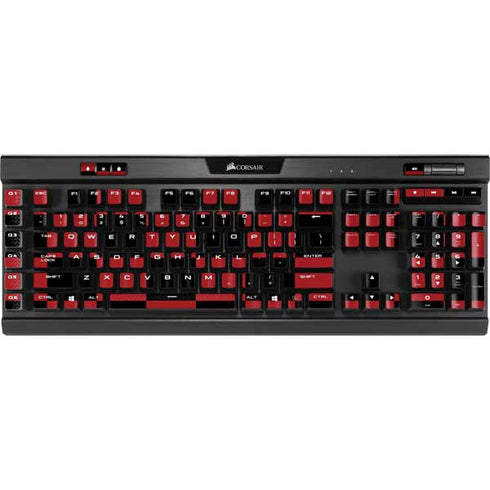Red and Black Checkerboard K95 RGB PLATINUM Mechanical Gaming Keyboard Skin