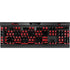 Red and Black Checkerboard K95 RGB PLATINUM Mechanical Gaming Keyboard Skin