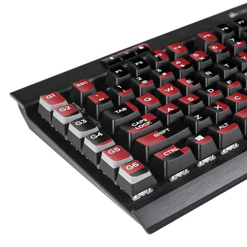 Red and Black Checkerboard K95 RGB PLATINUM Mechanical Gaming Keyboard Skin