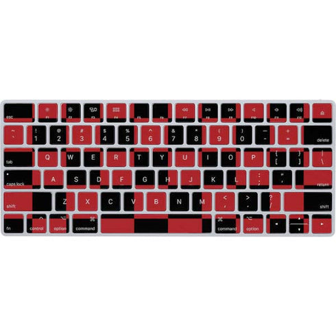 Red and Black Checkerboard Magic Keyboard Skin