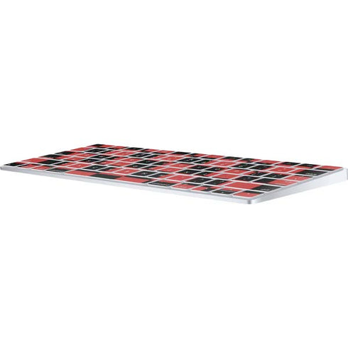 Red and Black Checkerboard Magic Keyboard Skin
