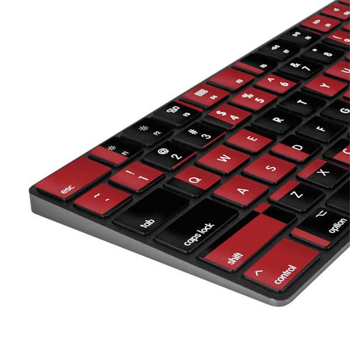 Red and Black Checkerboard Magic Keyboard with Numeric Keypad Skin