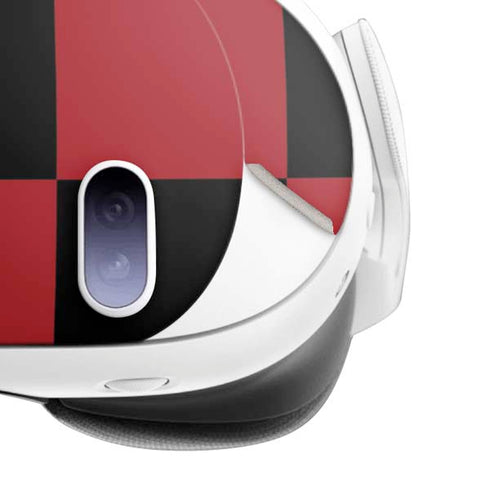Red and Black Checkerboard Meta Quest 3 Skin