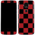 Red and Black Checkerboard Moto E5 Plus Skin