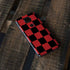 Red and Black Checkerboard Moto E5 Plus Skin