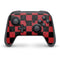 Red and Black Checkerboard Nintendo Switch Pro Controller Skin
