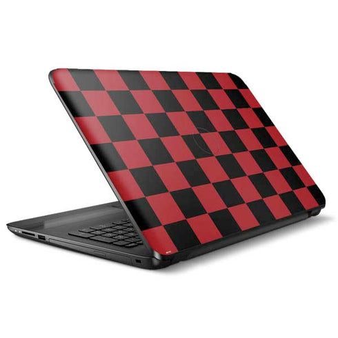 Red and Black Checkerboard HP Notebook Skin