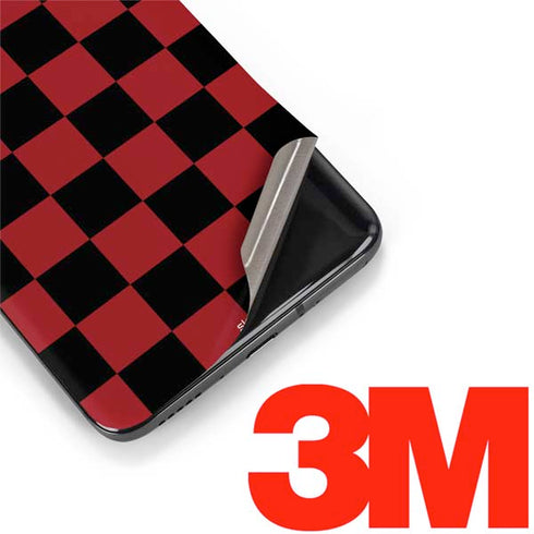 Red and Black Checkerboard OnePlus 7 Pro Skin