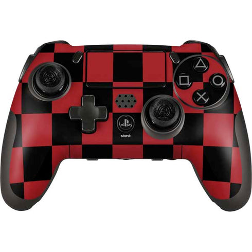 Red and Black Checkerboard PlayStation Scuf Vantage 2 Controller Skin