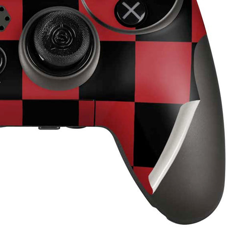 Red and Black Checkerboard PlayStation Scuf Vantage 2 Controller Skin