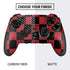 Red and Black Checkerboard PlayStation Scuf Vantage 2 Controller Skin