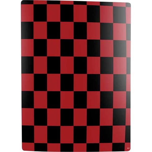 Red and Black Checkerboard PS5 Digital Edition Bundle Skin
