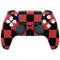Red and Black Checkerboard PS5 Controller Skin