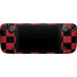 Red and Black Checkerboard Steam Deck Handheld Gaming Computer Skin