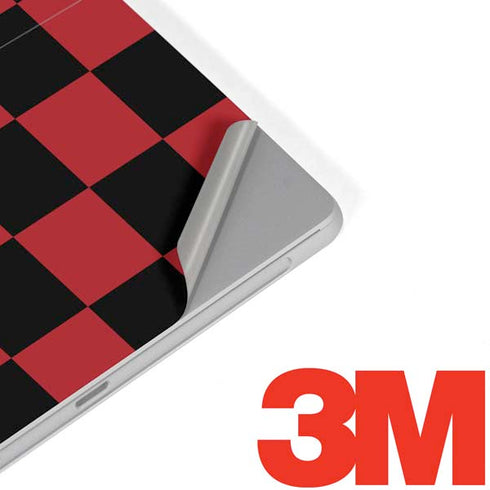 Red and Black Checkerboard Surface Go Skin