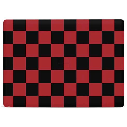 Red and Black Checkerboard Surface Laptop 2 Skin