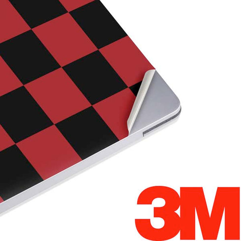 Red and Black Checkerboard Surface Laptop 2 Skin
