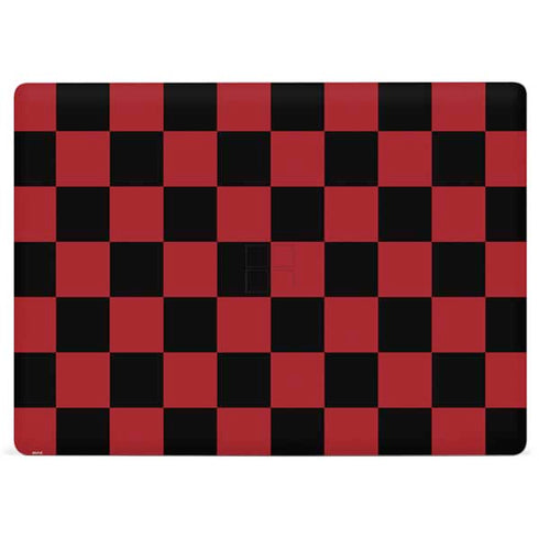 Red and Black Checkerboard Surface Laptop 3 13.5in Skin