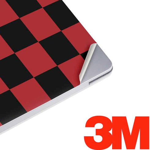 Red and Black Checkerboard Surface Laptop 3 13.5in Skin