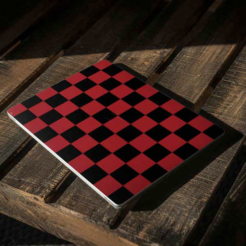 Red and Black Checkerboard Surface Laptop 3 13.5in Skin