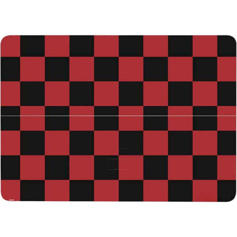 Red and Black Checkerboard Surface Laptop Studio Skin